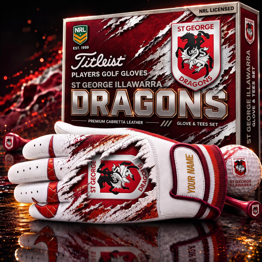 SGI PREMIUM NRL PLAYERS GOLF GLOVE GIFT SET  V2