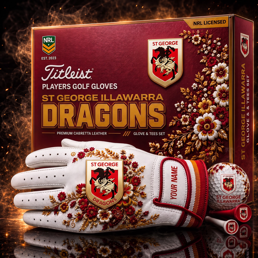 SGI X NRL LUXURY PLAYERS GOLF GLOVE GIFT SET  V2