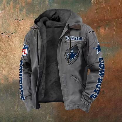 SIGNATURE NFL X DAL Hooded Cardigan Jacket NDT TDT 251025