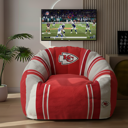 SIGNATURE NFL X KCC  Team Lazy Sofa Chair Ultimate Game Day Lounger for True Fans NDT TDT 3010