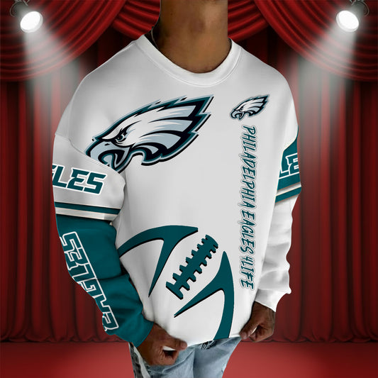 SIGNATURE NFL X PHI Graphic Crew Neck Over Sized Sweatshirt 2025 NDT NHM