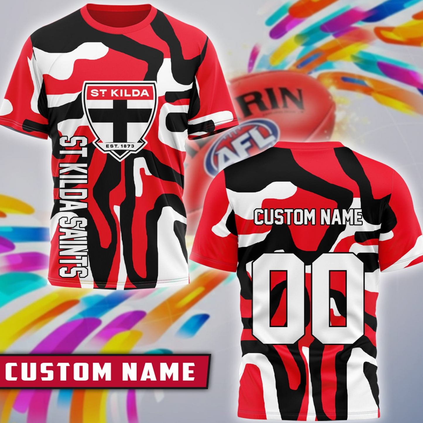 SK x AFL Premium 3D Shirt Personalized Special Gift For Fan DDT CTND