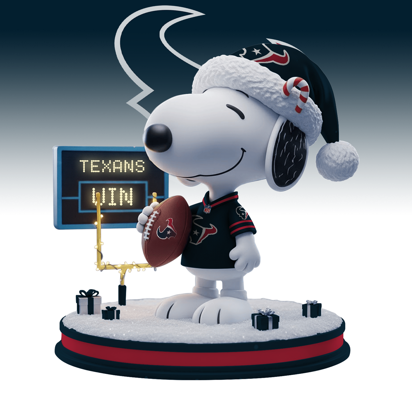 SNP x HOU NFL Christmas Acrylic Model