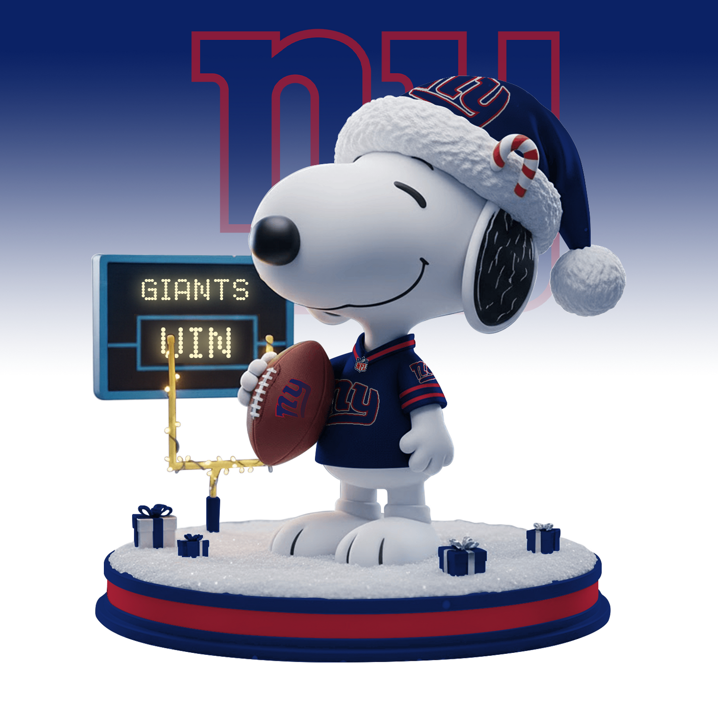 SNP x NYG NFL Christmas Acrylic Model