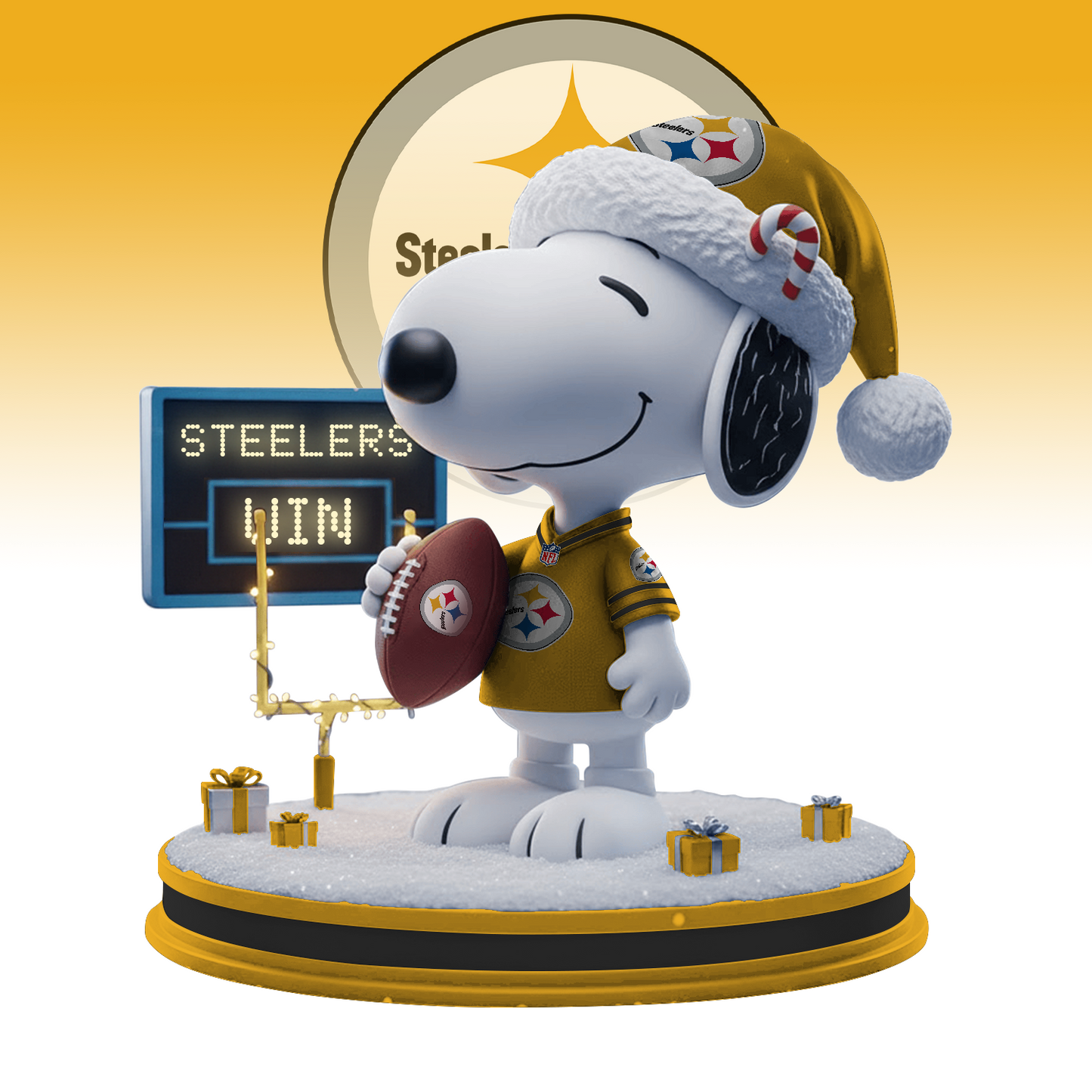 SNP x PIT NFL Christmas Acrylic Model