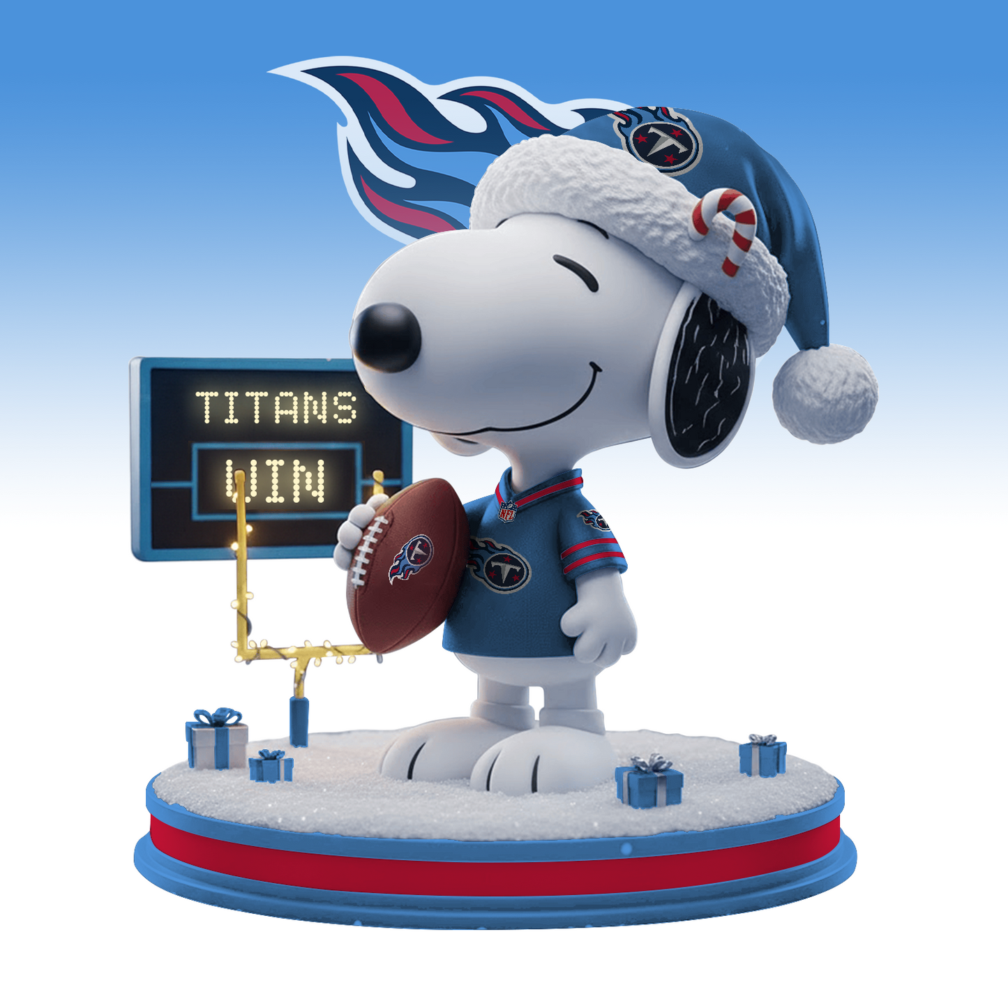 SNP x TEN NFL Christmas Acrylic Model