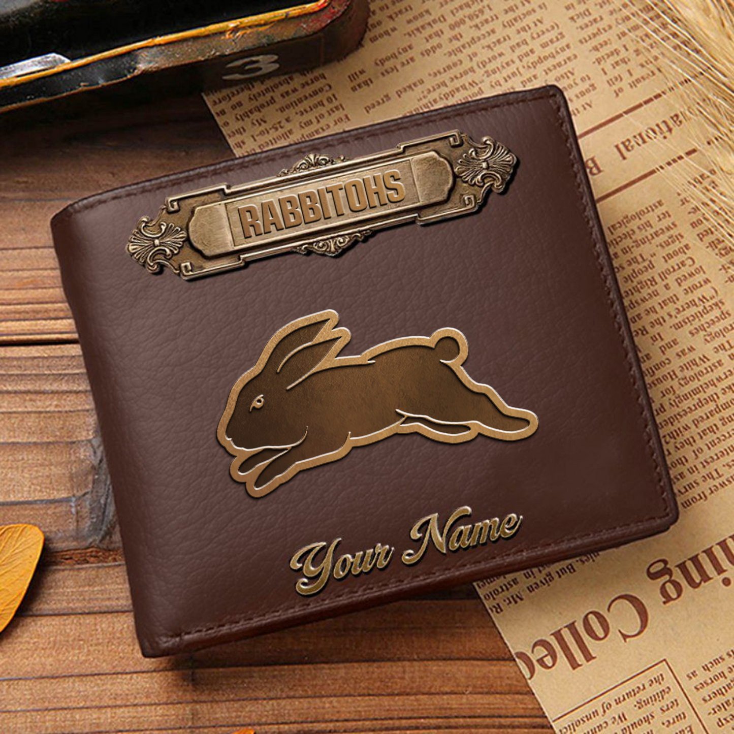 SOU x NRL Premium Leather Wallet - Personalized Edition DatND DVT