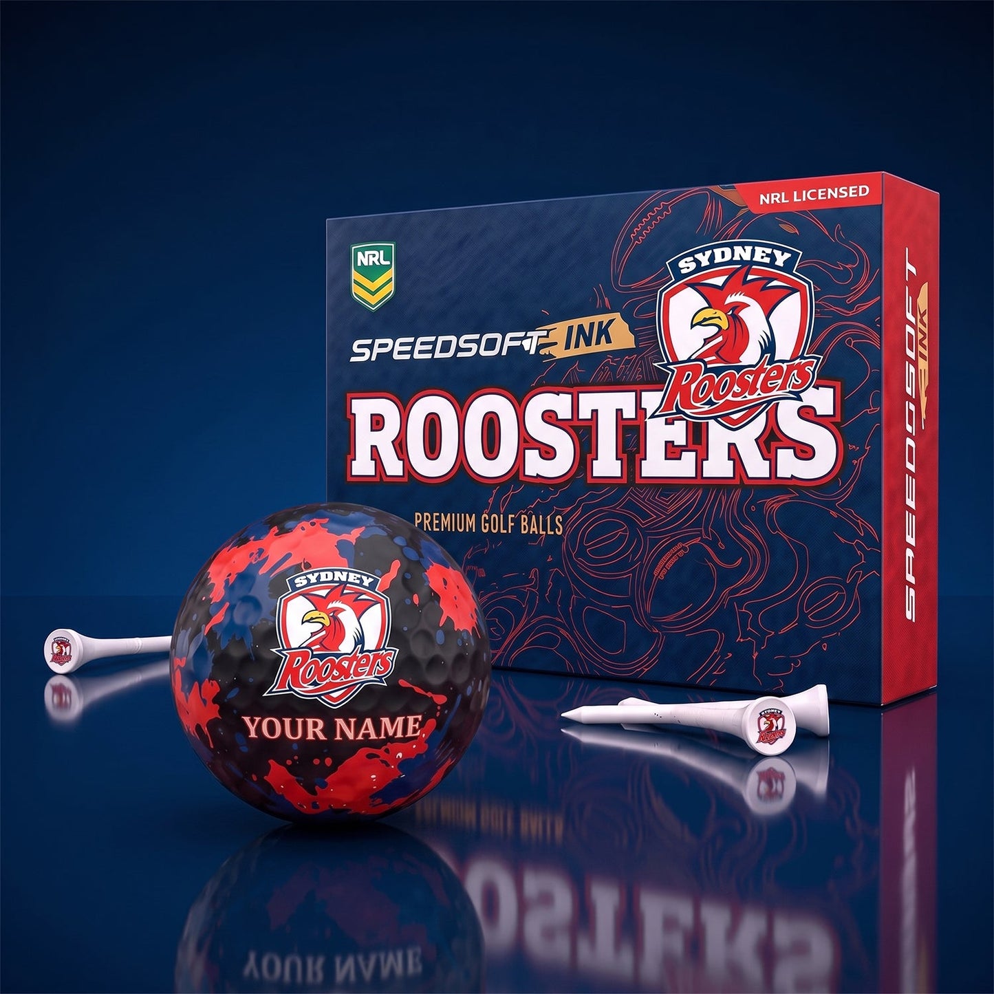PREMIUM NRL X SR EXCLUSIVE PERSONALIZED GOLF BALL SET LIMITED EDTION