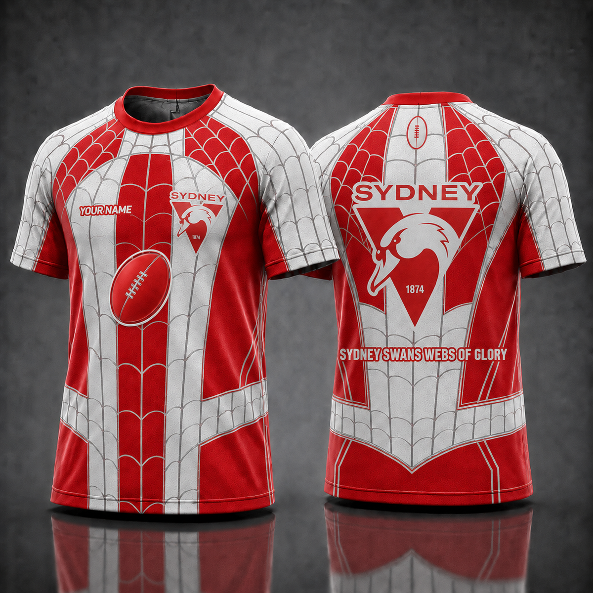 SS AFL x Spider Personalized T-Shirt – Premium Limited Edition Gift for Football Fans