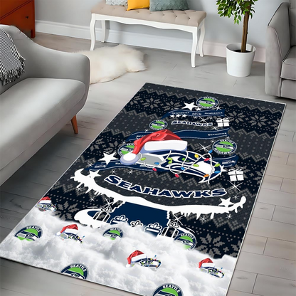 SS NFL Chrismas Carpet Rug DDT NTL