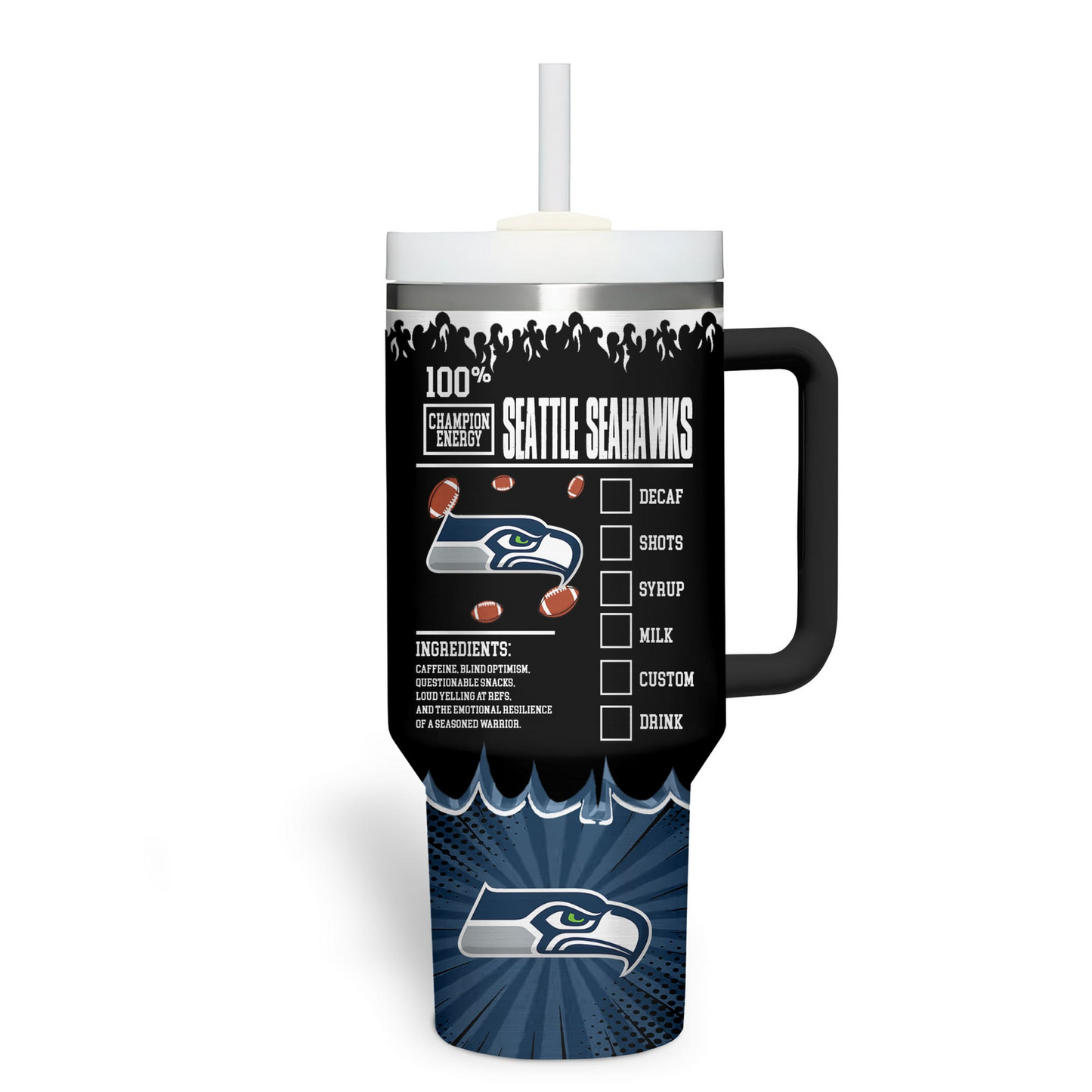 SS Premium NFL Champion Energy Tumbler 40oz DDT CTND