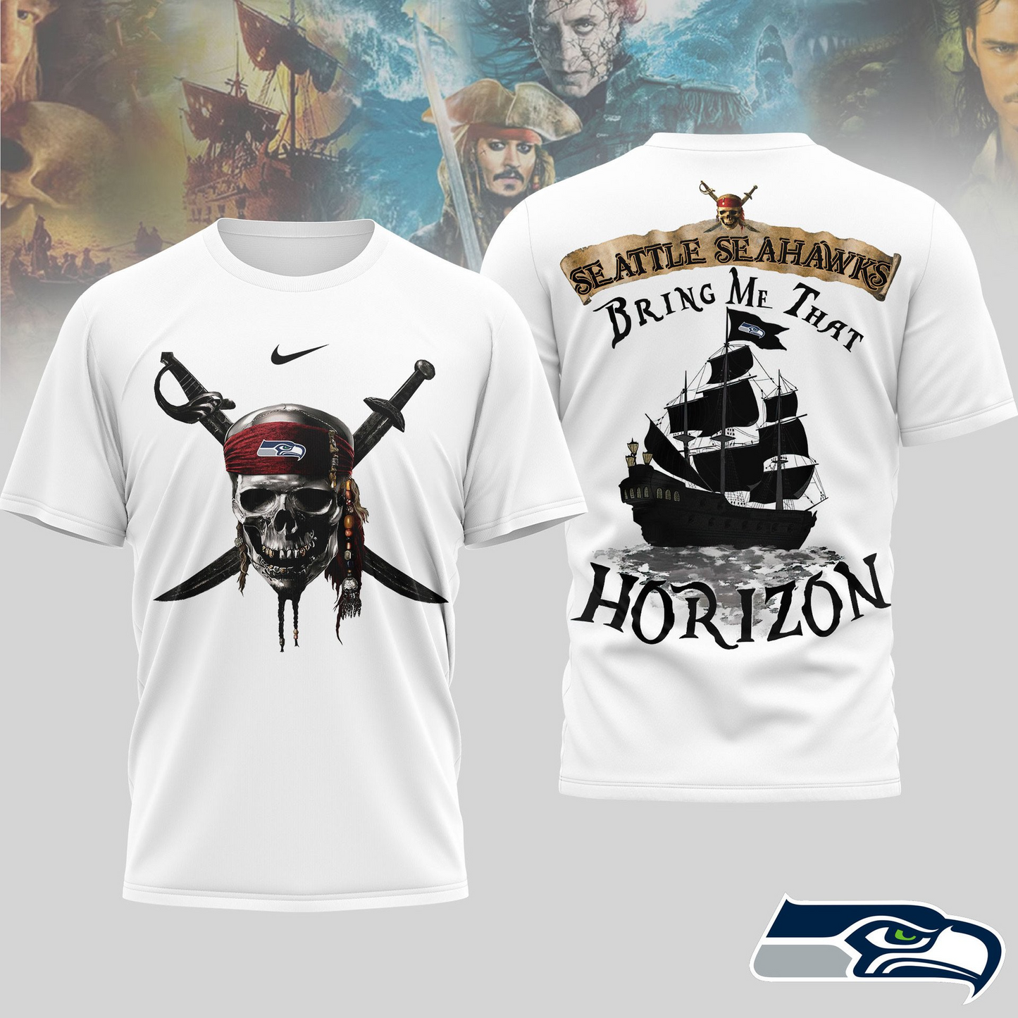 SS Premium NFL Pirates Of The Caribbean 3D Shirt DDT NTL