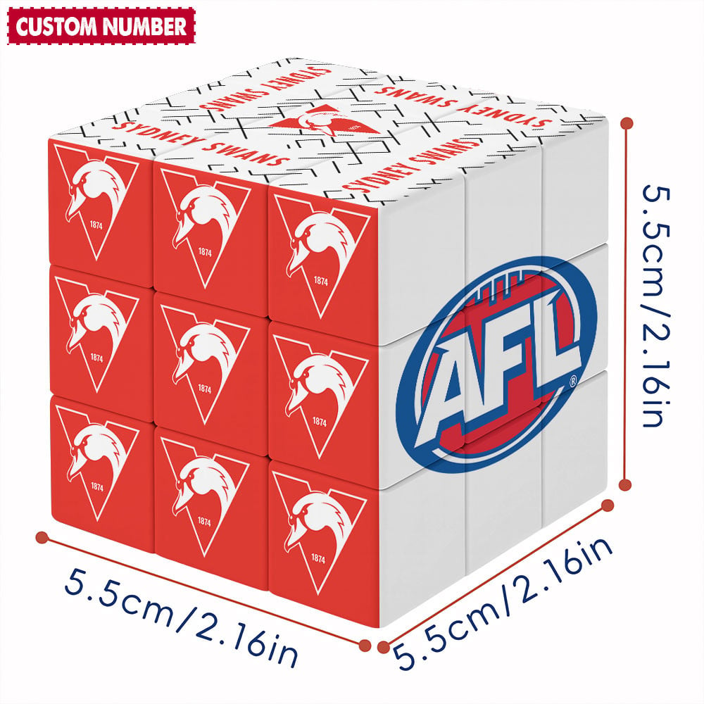 SS x AFL Personalized Rubik Cube Gifts For Fan DDT CTND
