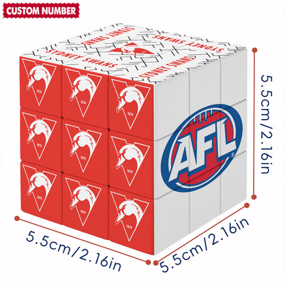 SS x AFL Personalized Rubik Cube Gifts For Fan DDT CTND