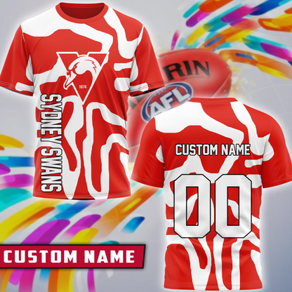 SS x AFL Premium 3D Shirt Personalized Special Gift For Fan DDT CTND