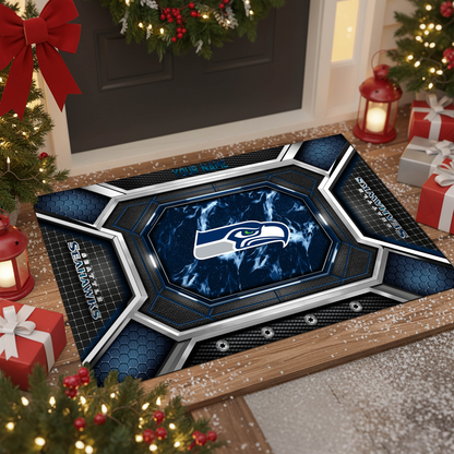 SS x NFL Personalized Sport Doormat, Gifts For Christmas DDT NTL