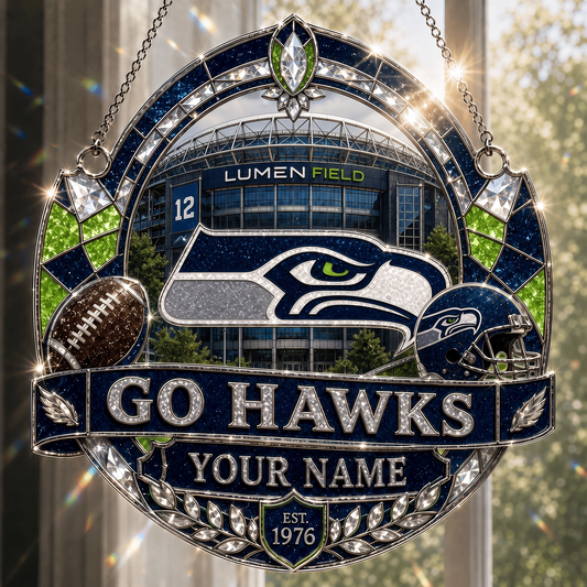 SS x NFL Premium Suncatcher Luxury Personalized Gift For Fan