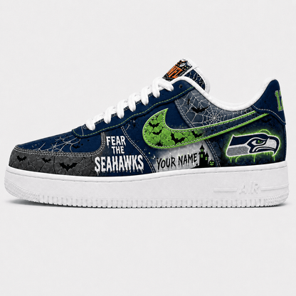 SS x Premium NFL Fear The Team Halloween AF1 Sneakers