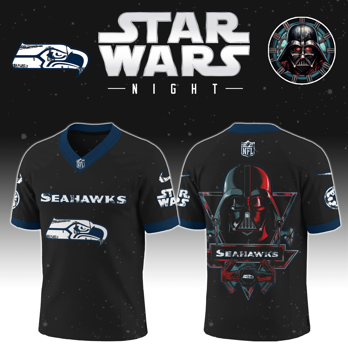 SS x S.Wars Darth Vader 2025 Football Jersey DDT NTL