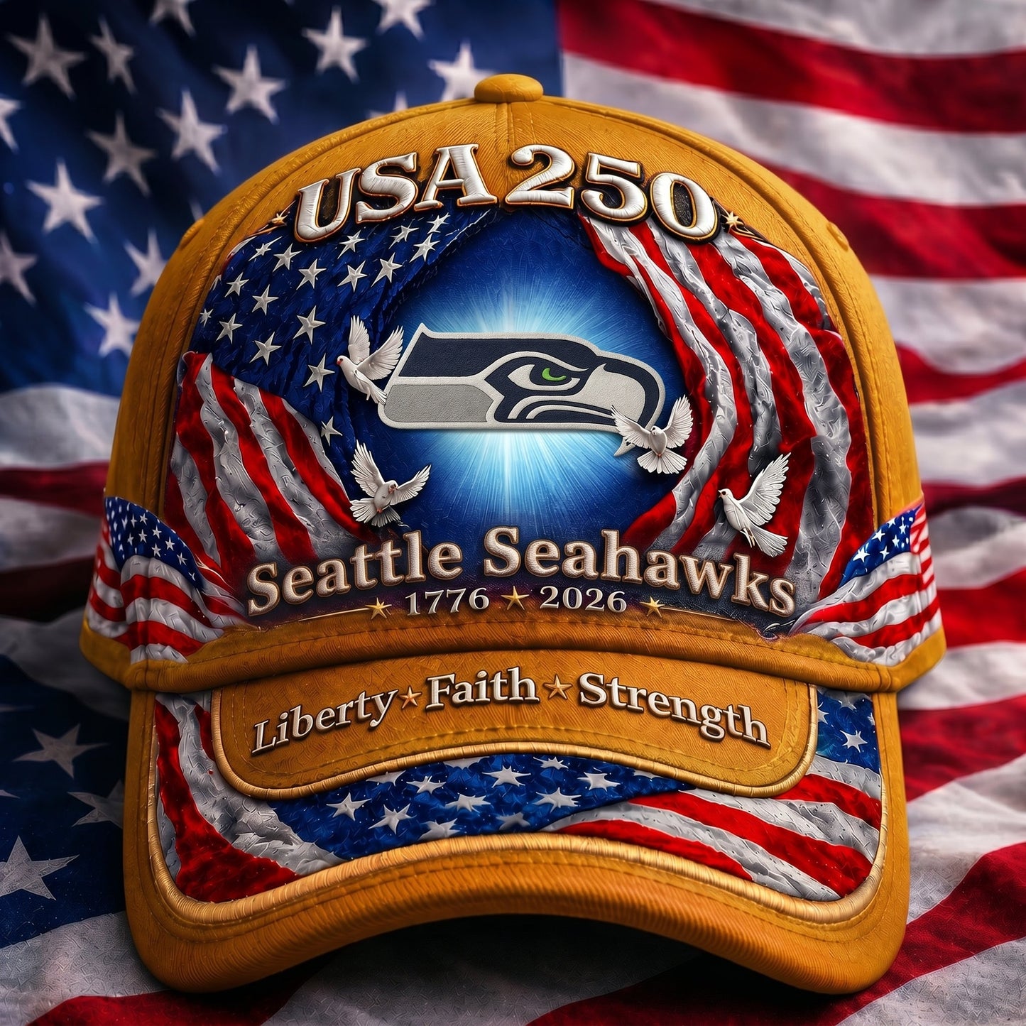 Premium NFL x SS 250 Years  Anniversary Of Freedom  Cap 220626
