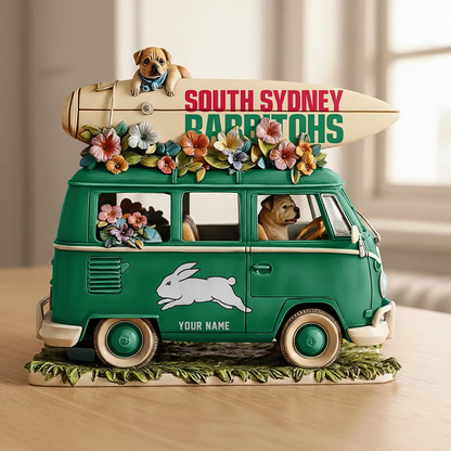 SSR x NRL Funny Dog Driving Summer Car Acrylic Block Plaque Custom Name Gifts DDT CTND
