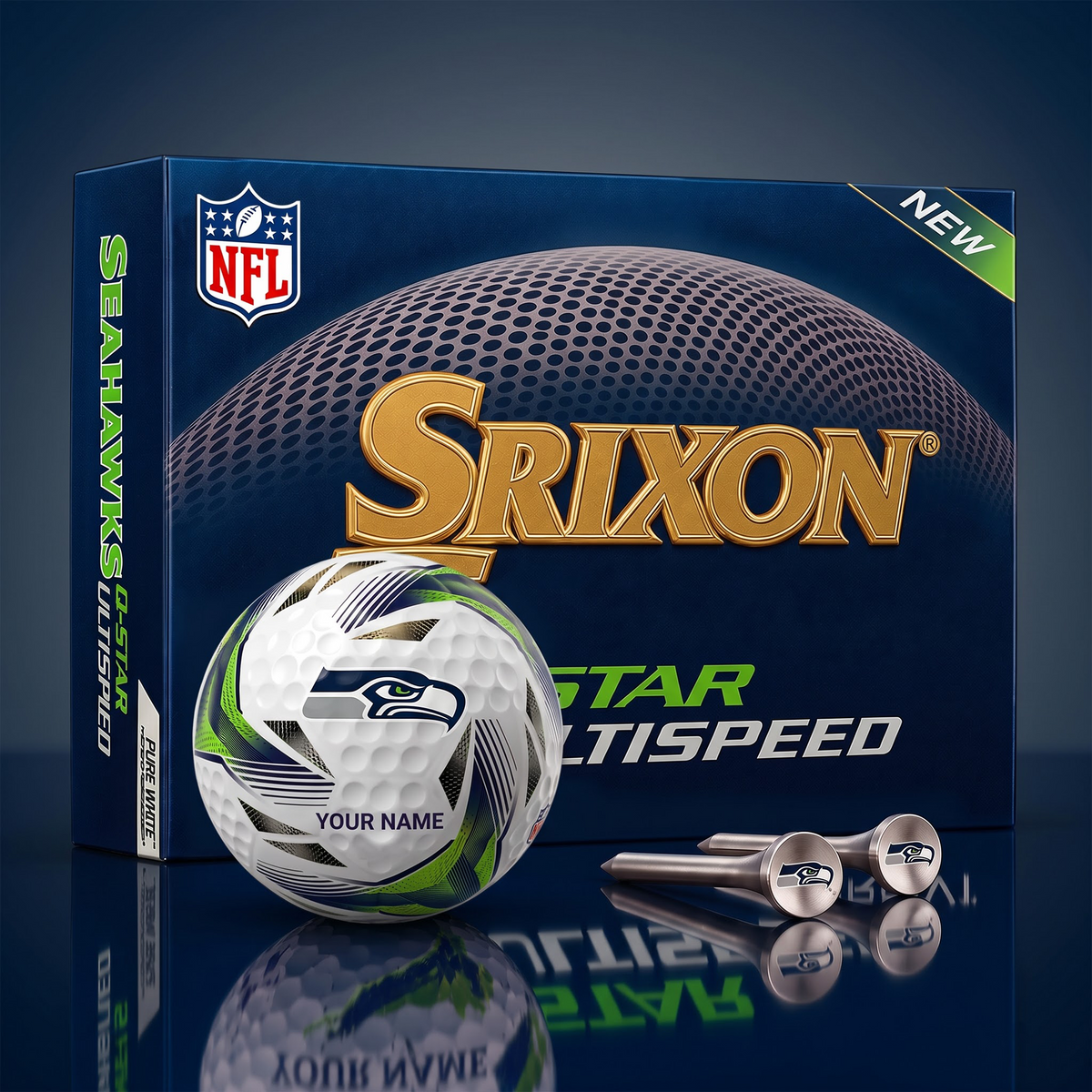 SS_NFL Football Fan Signature Golf Ball Set – Personalized Edition