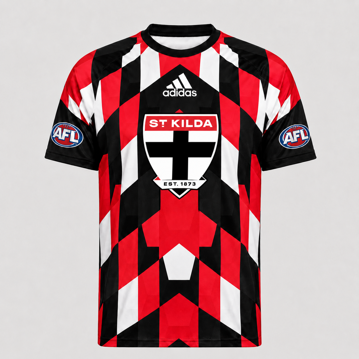 STK x AFL Premium Geometric Fan Performance T-Shirt