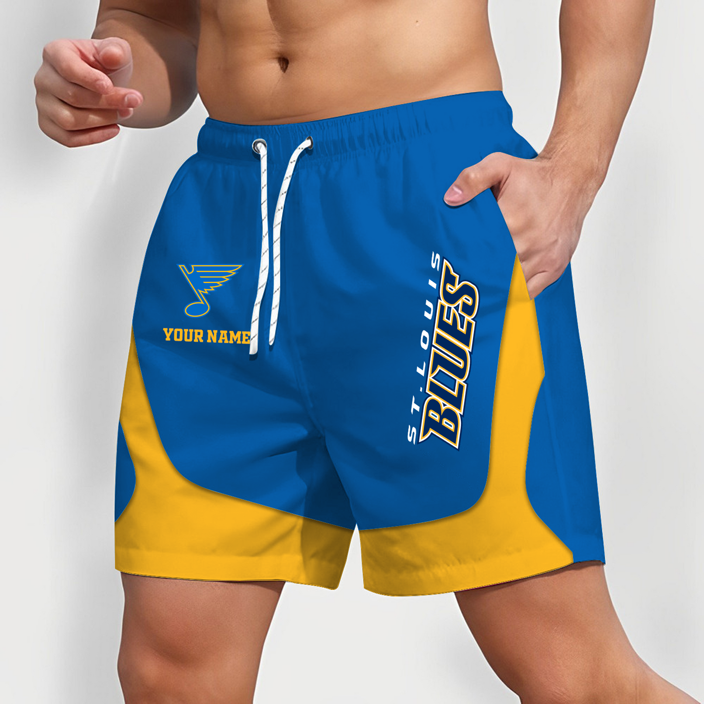 STL x NHL Team Special Short Pants For Men Custom Name Gifts DATND TANTD 090426