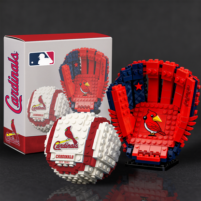 MLB Teams Baseball Glove & Ball Building Block Set DDT NTL