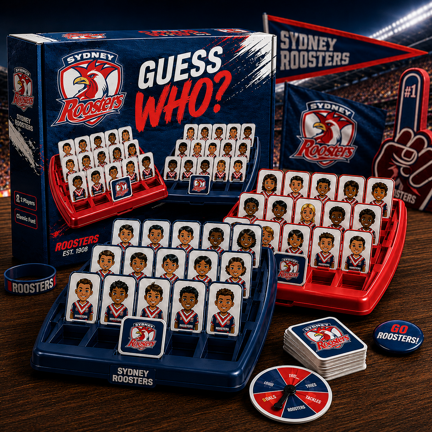 SYD X NRL ELITE FAN GUESS WHO BOARD GAME COLLECTOR EDITION