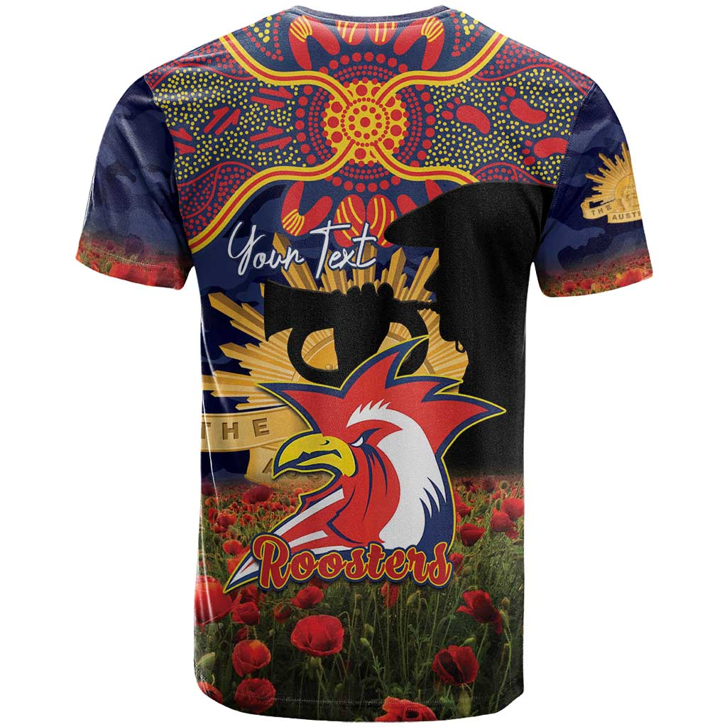 SYD x NRL Rugby ANZAC Day Women V-Neck T-Shirt Last Post Poppy We Will Remember Them DatND DVT