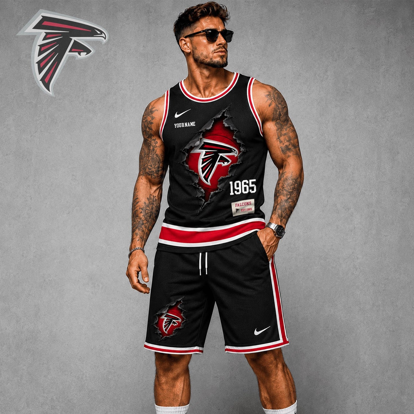 Signature Luxury NFL X ATL Game Day Football Fan Tank Top Bespoke Sovereign Shirt 110626