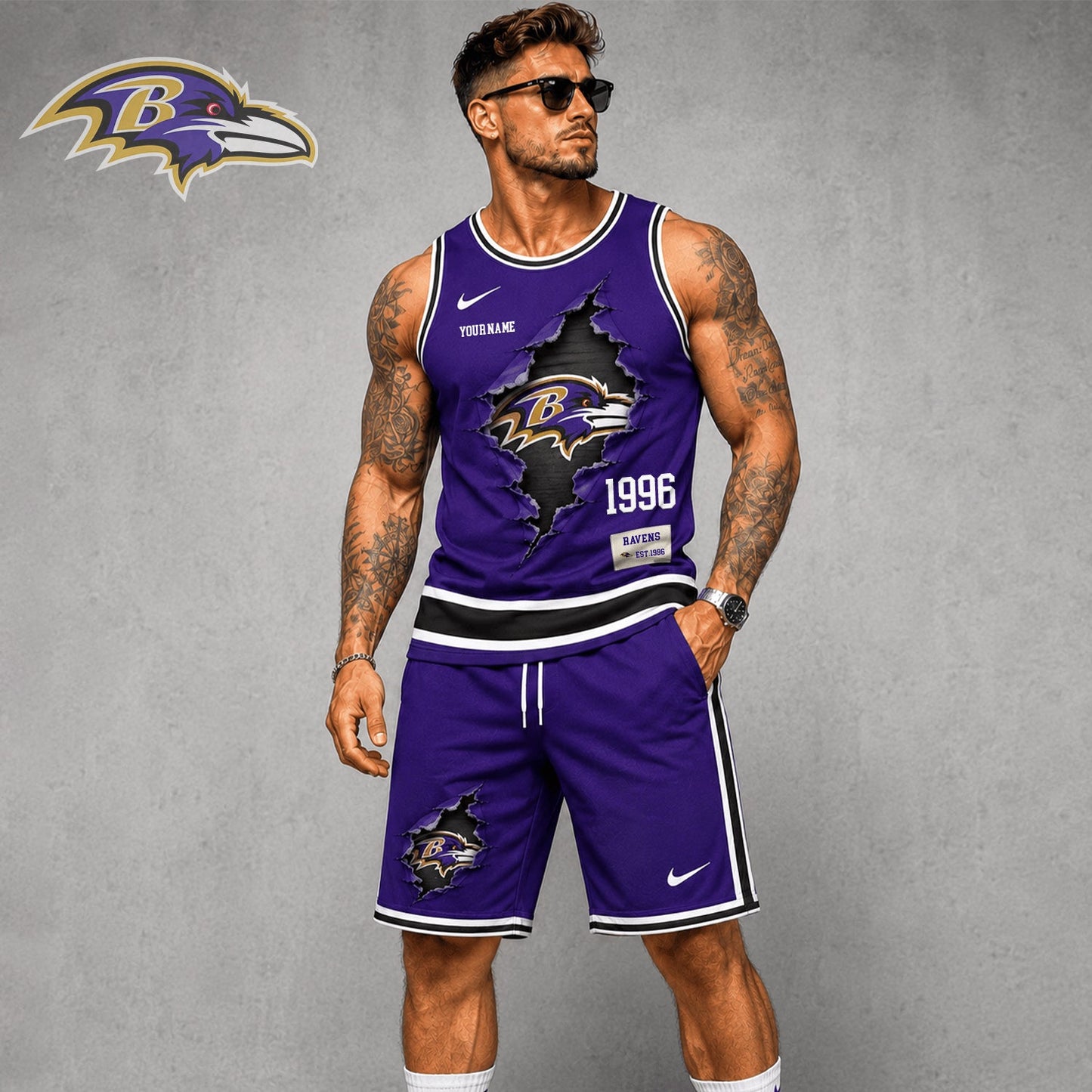 Signature Luxury NFL X BAL Game Day Football Fan Tank Top Bespoke Sovereign Shirt 110626