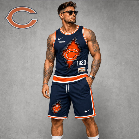 Signature Luxury NFL X CHI Game Day Football Fan Tank Top Bespoke Sovereign Shirt 110626