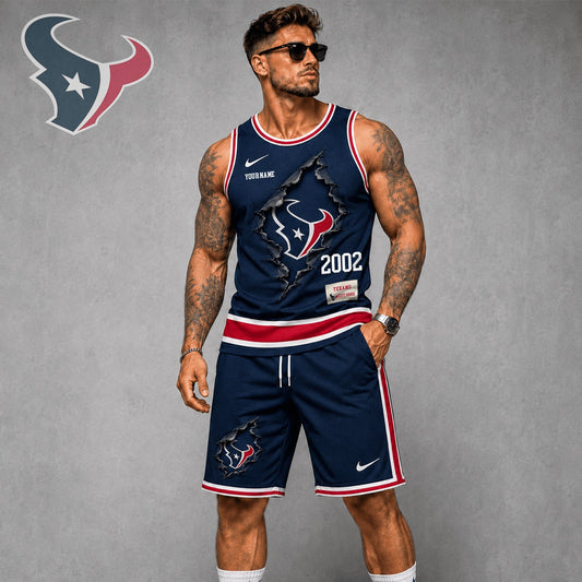 Signature Luxury NFL X HOU Game Day Football Fan Tank Top Bespoke Sovereign Shirt 110626