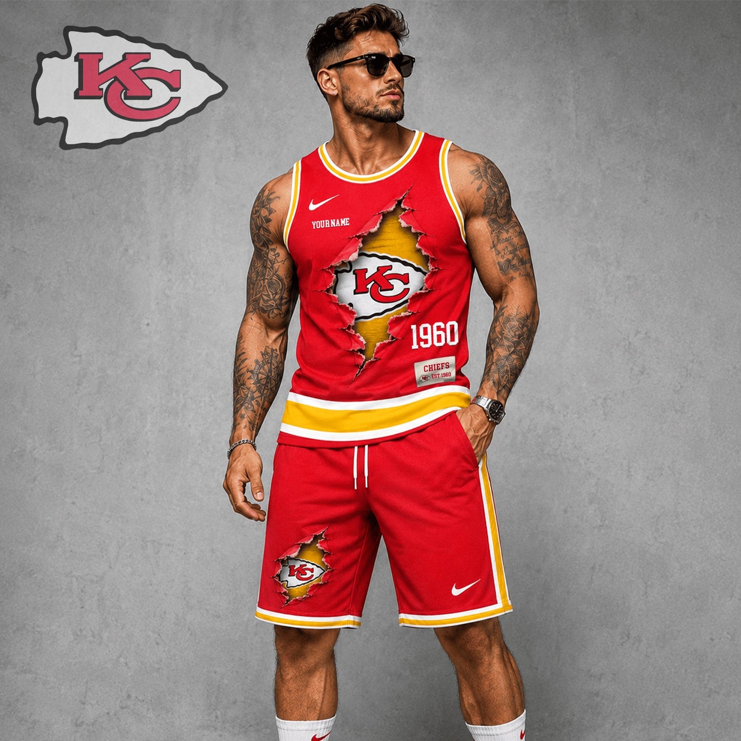 Signature Luxury NFL X KCC Game Day Football Fan Tank Top Bespoke Sovereign Shirt 110626