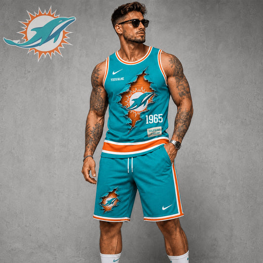 Signature Luxury NFL X MIA Game Day Football Fan Tank Top Bespoke Sovereign Shirt 110626
