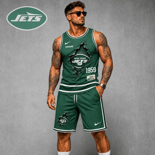 Signature Luxury NFL X NYJ Game Day Football Fan Tank Top Bespoke Sovereign Shirt 110626