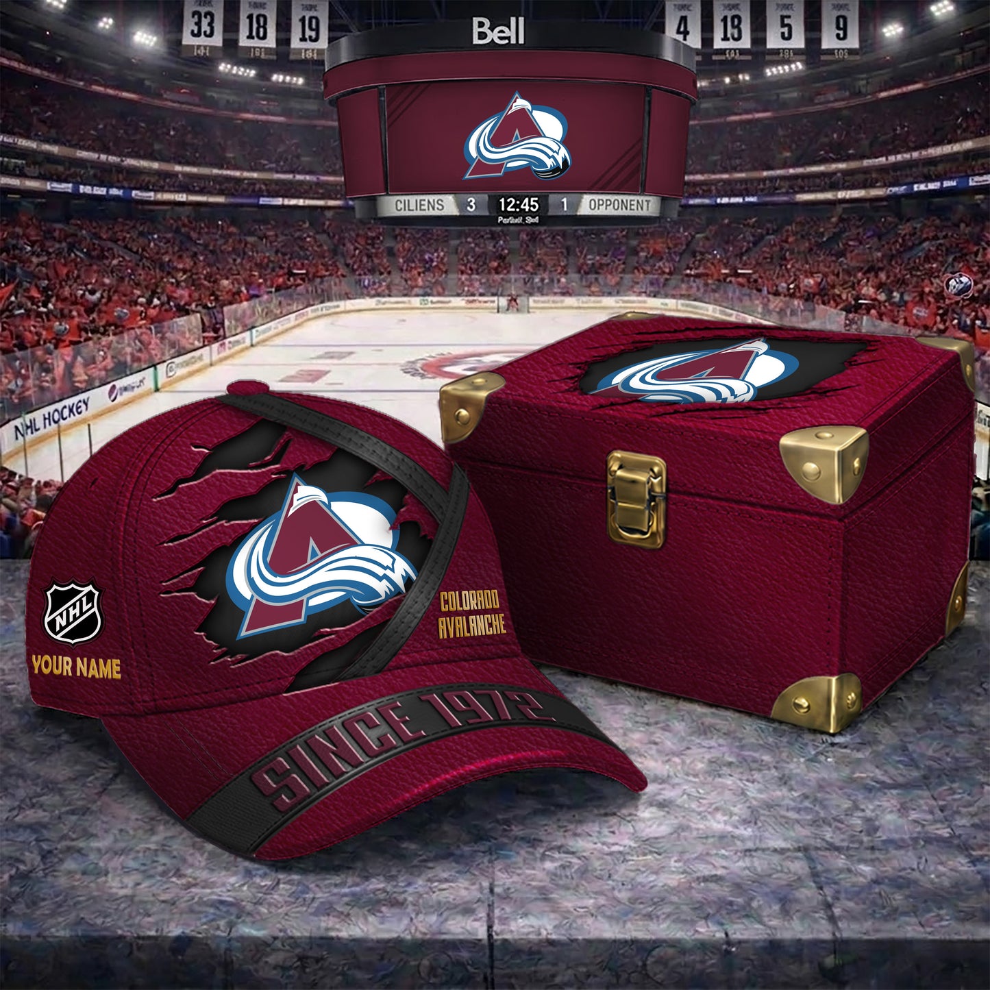 Signature Series NHL x CA BESPOKE CRACK CUSTOM NAME HAT V2 PLUS NDT NTN 250426