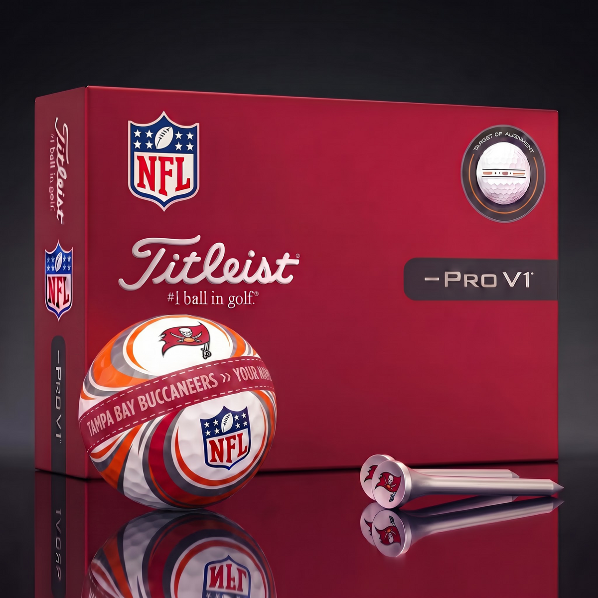 TB X Luxury NFL Football Golf Ball Set – Personalized Edition