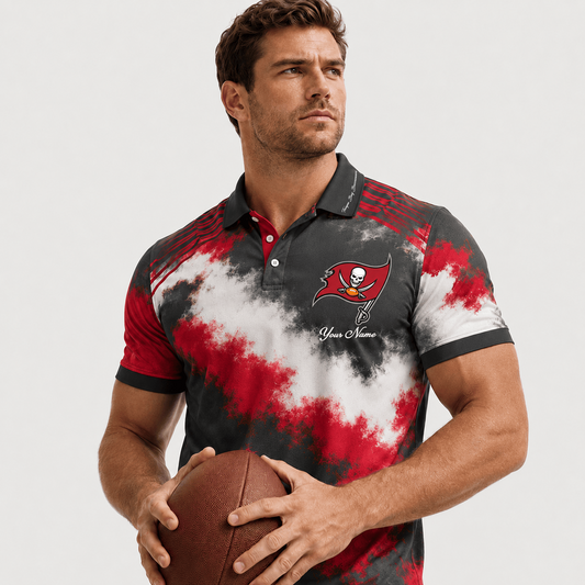 TB X Premium NFL Premium Personalized Helmet Polo Shirt
