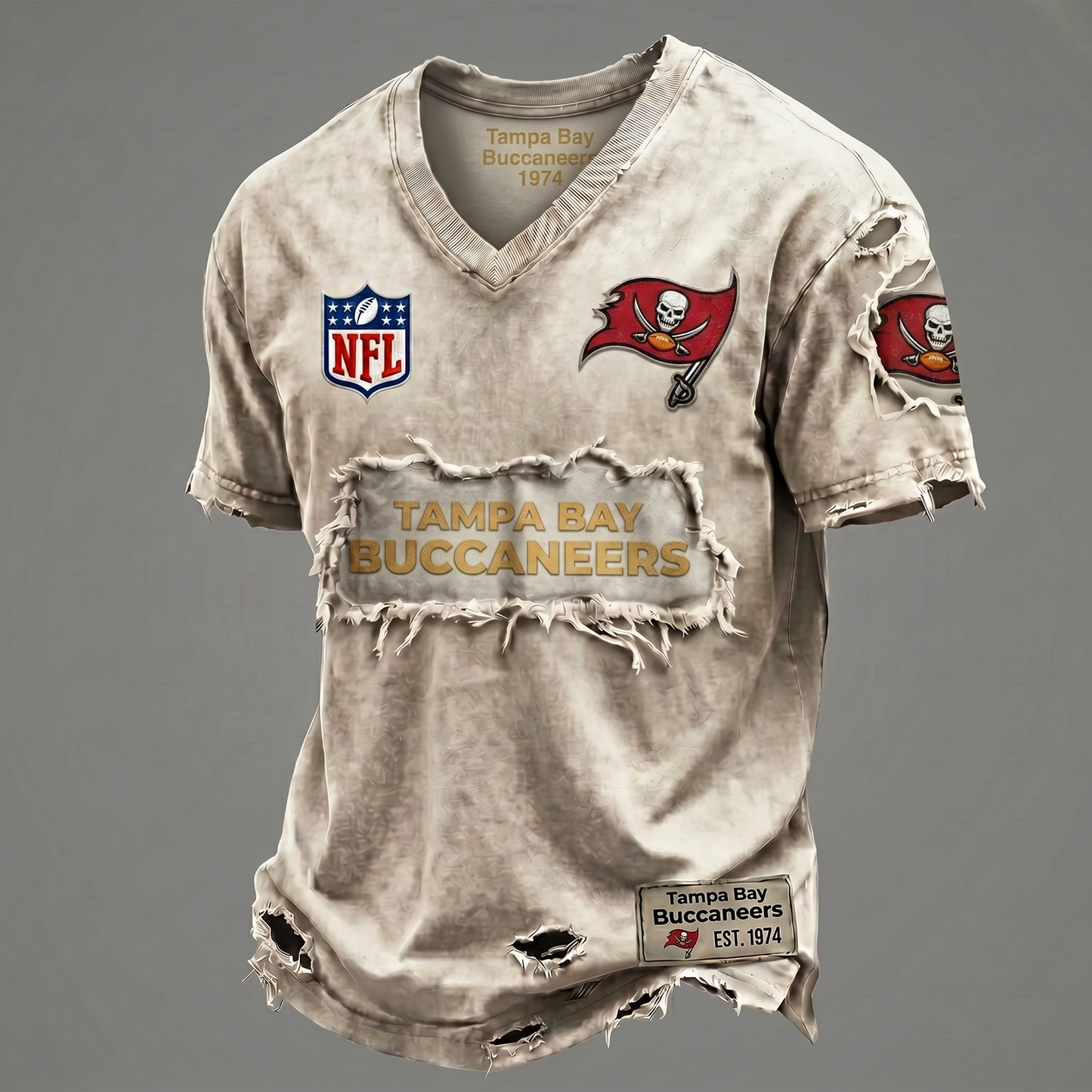 TBB NFL Premium V-Neck T-shirt Gift For Fans 0306 NAK DATND NHT