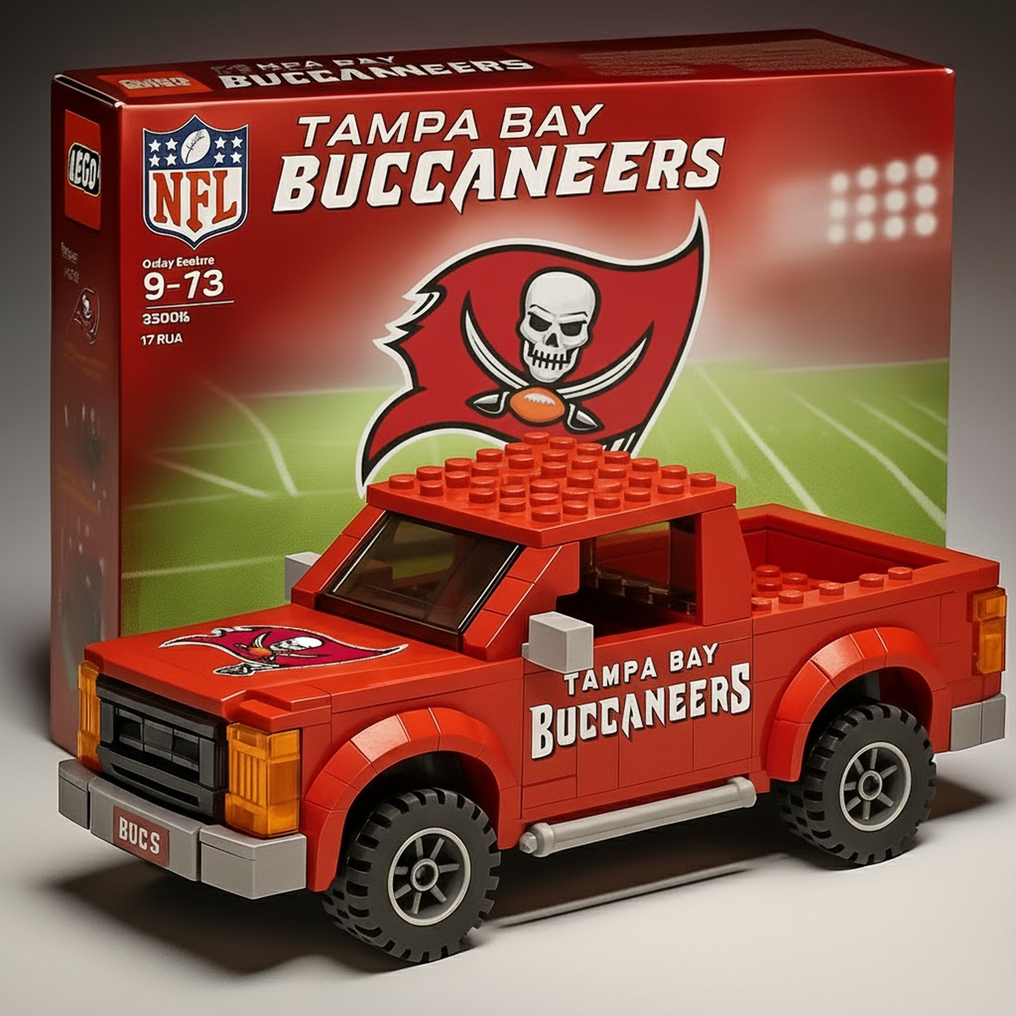 TB x NFL Building Blocks Truck Toy Set V2 DatND DVT