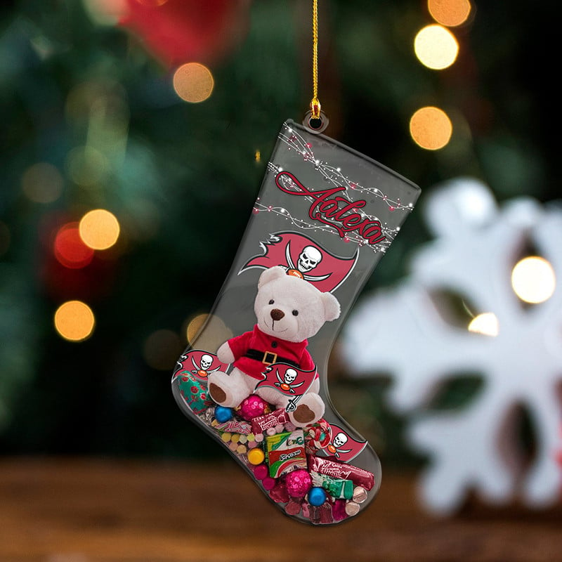 TB x NFL Christmas Personalized Acrylic Ornament DatND DVT