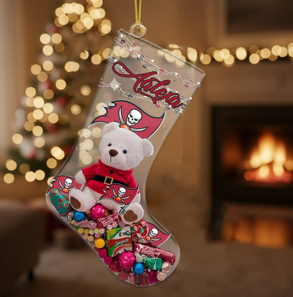 TB x NFL Christmas Personalized Acrylic Ornament DatND DVT