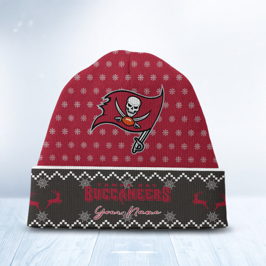 TB x NFL Customized Beanie Hat Christmas DatND DVT