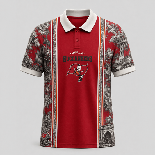TB x NFL Heritage Cityscape Polo Shirt for Loyal Fans