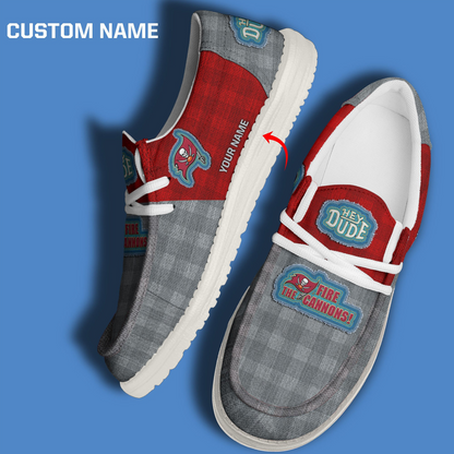 TB x NFL Premium Hey Dude Shoes DATND TANTD