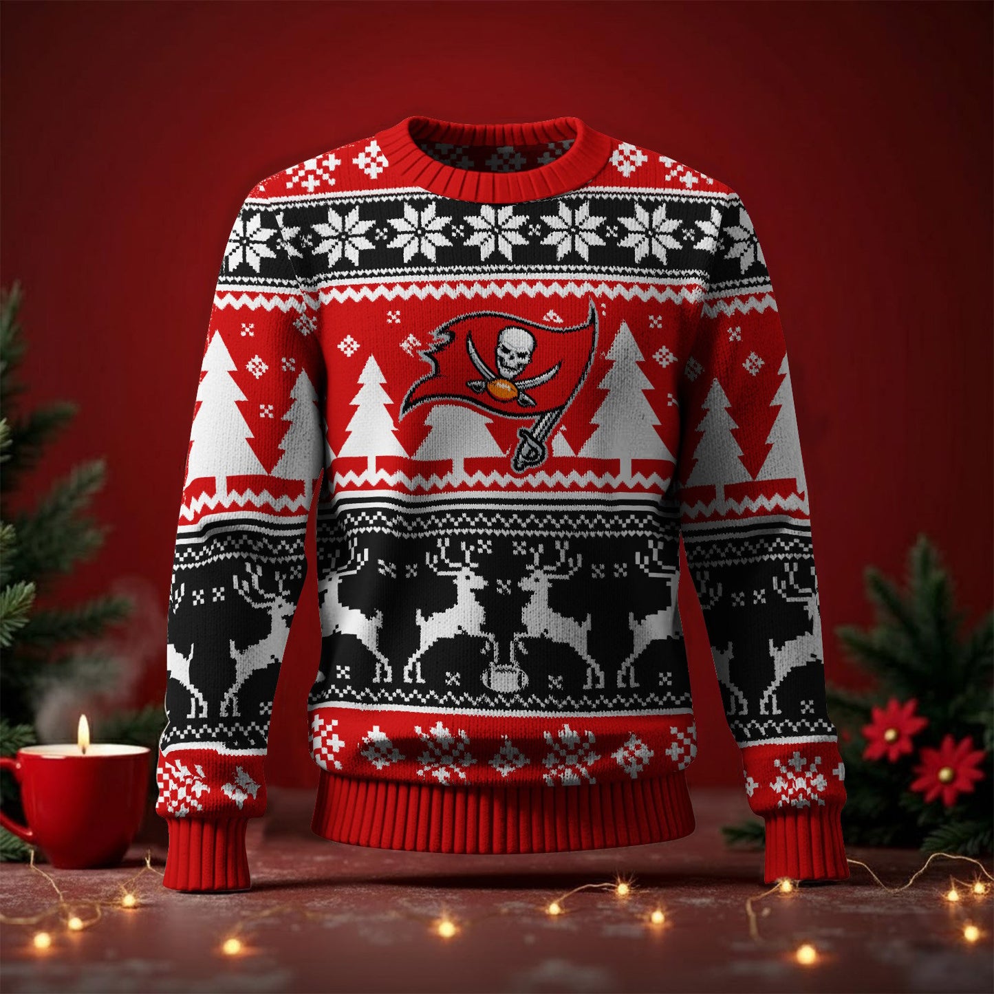 TB x NFL Premium Ugly Christmas Sweater DatND DVT