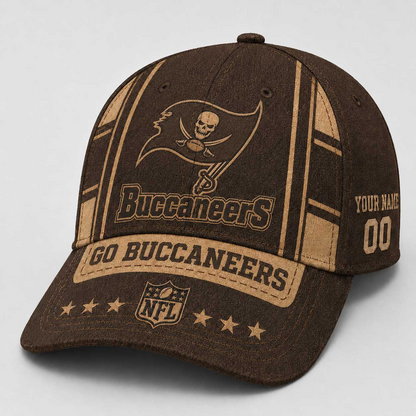 TB x NFL Premium Vintage Leather Personalized Cap for Loyal Fans